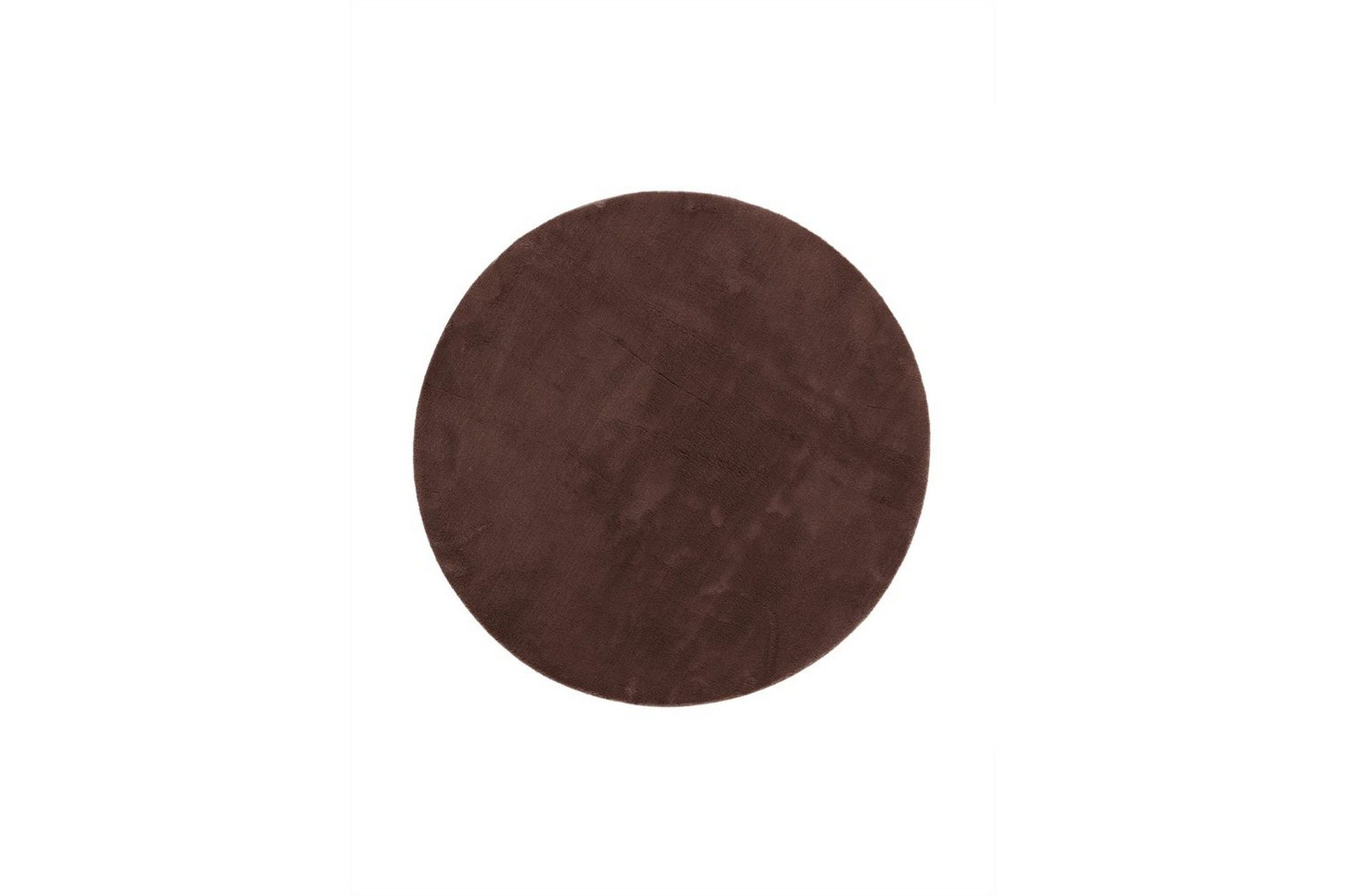 Tv&auml;ttbar Matta Soft Rund - 200x200 cm, Choklad