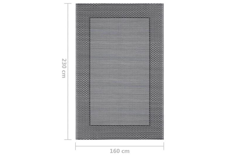 Utomhusmatta grå 160x230 cm PP - Utomhusmatta - Balkongmatta & altanmatta
