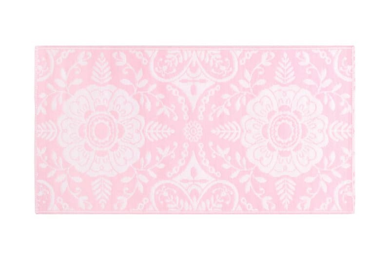 Utomhusmatta rosa 120x180 cm PP - Rosa - Utomhusmatta - Balkongmatta & altanmatta
