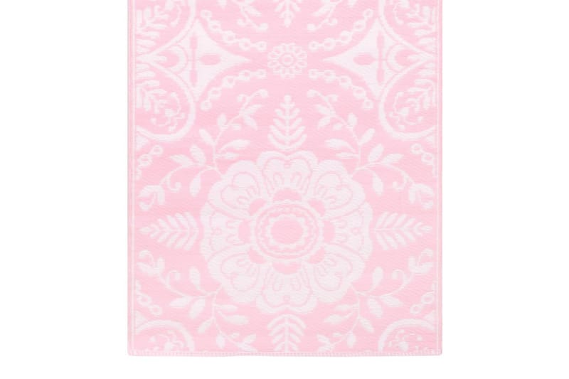 Utomhusmatta rosa 80x150 cm PP - Rosa - Utomhusmatta - Balkongmatta & altanmatta