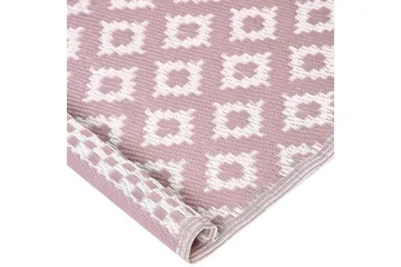 Utomhusmatta Thane - Rosa, Vit - Textil & mattor - Matta - Utomhusmatta