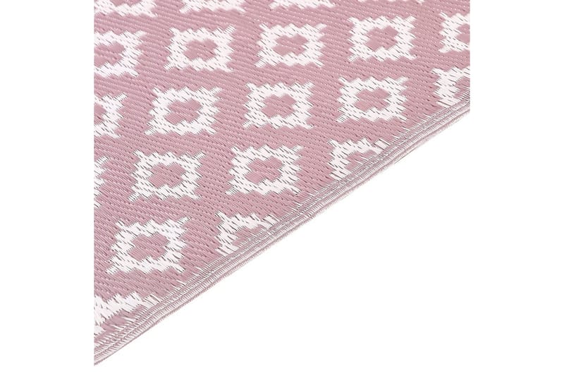 Utomhusmatta Thane - Rosa, Vit - Textil & mattor - Matta - Utomhusmatta