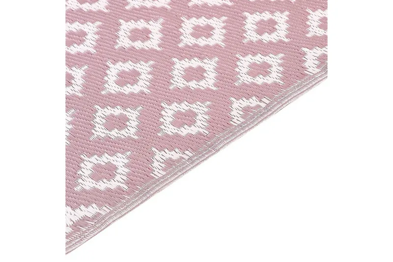 Utomhusmatta Thane - Rosa, Vit - Textil & mattor - Matta - Utomhusmatta