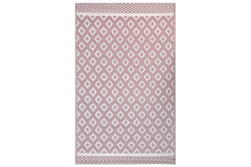 Utomhusmatta Thane, Rosa, Vit