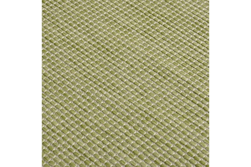 Utomhusmatta plattvävd 140x200 cm grön - Grön - Utomhusmatta - Balkongmatta & altanmatta