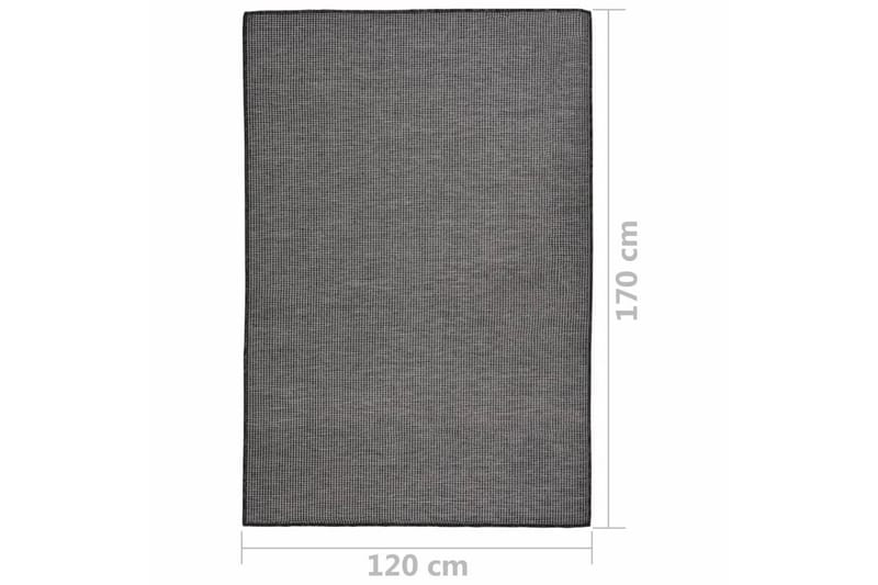 Utomhusmatta plattvävd 120x170 cm grå - Grå - Utomhusmatta - Balkongmatta & altanmatta