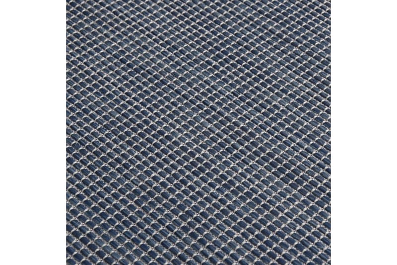 Utomhusmatta plattvävd 80x150 cm blå - Blå - Utomhusmatta - Balkongmatta & altanmatta