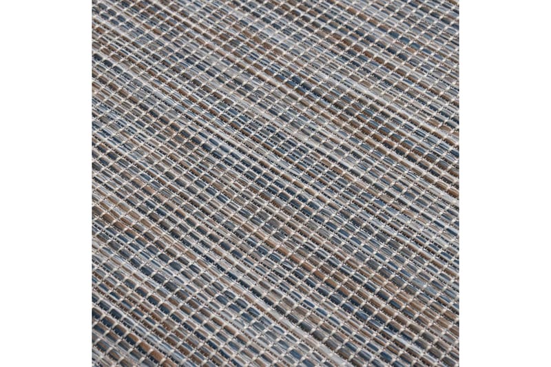 Utomhusmatta plattvävd 200x280 cm brun och svart - Svart - Utomhusmatta - Balkongmatta & altanmatta