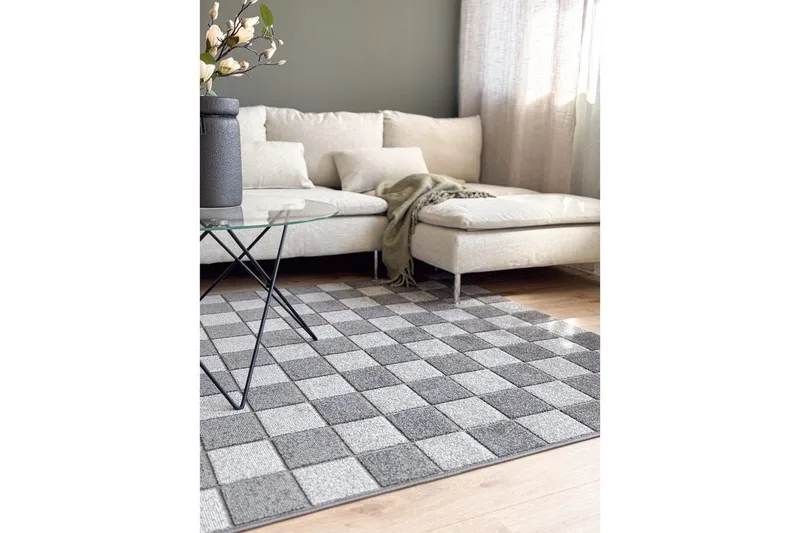 Wiltonmatta Hawaii Chess 240x240 cm, Grafit - 240x240 cm, Grafit - Textil & mattor - Matta - Utomhusmatta