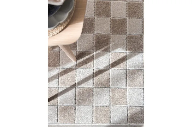 Wiltonmatta Hawaii Chess 240x240 cm, Linne - 240x240 cm, Linne - Textil & mattor - Matta - Utomhusmatta