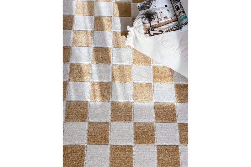 Wiltonmatta Hawaii Chess 240x340 cm, Gul - 240x340 cm, Gul - Textil & mattor - Matta - Utomhusmatta