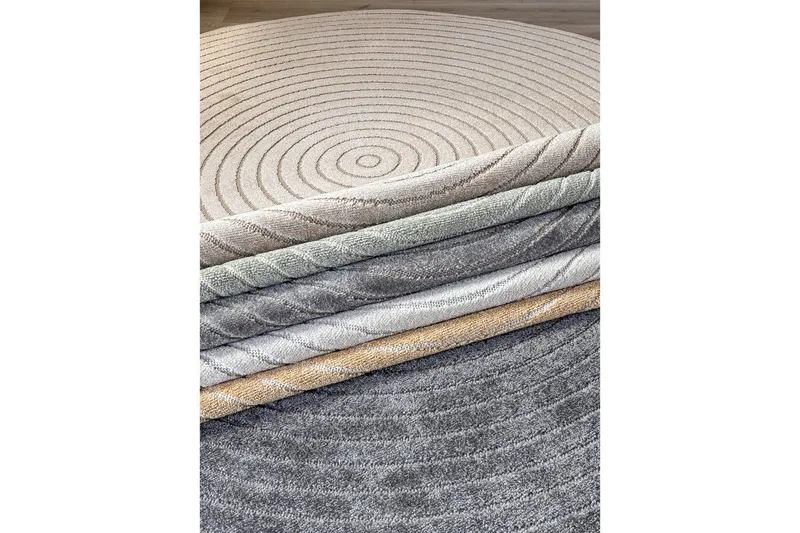 Wiltonmatta Hawaii Circle 200x200 cm, Creme - 200x200 cm, Creme - Textil & mattor - Matta - Utomhusmatta