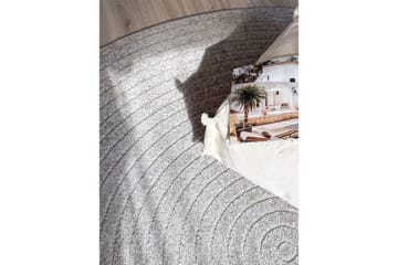 Wiltonmatta Hawaii Circle 200x200 cm, Grå - 200x200 cm, Grå - Textil & mattor - Matta - Utomhusmatta