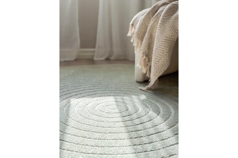 Wiltonmatta Hawaii Circle 200x200 cm, Grön - 200x200 cm, Grön - Textil & mattor - Matta - Utomhusmatta