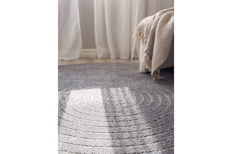 Wiltonmatta Hawaii Circle 200x200 cm, Grafit - 200x200 cm, Grafit - Textil & mattor - Matta - Utomhusmatta