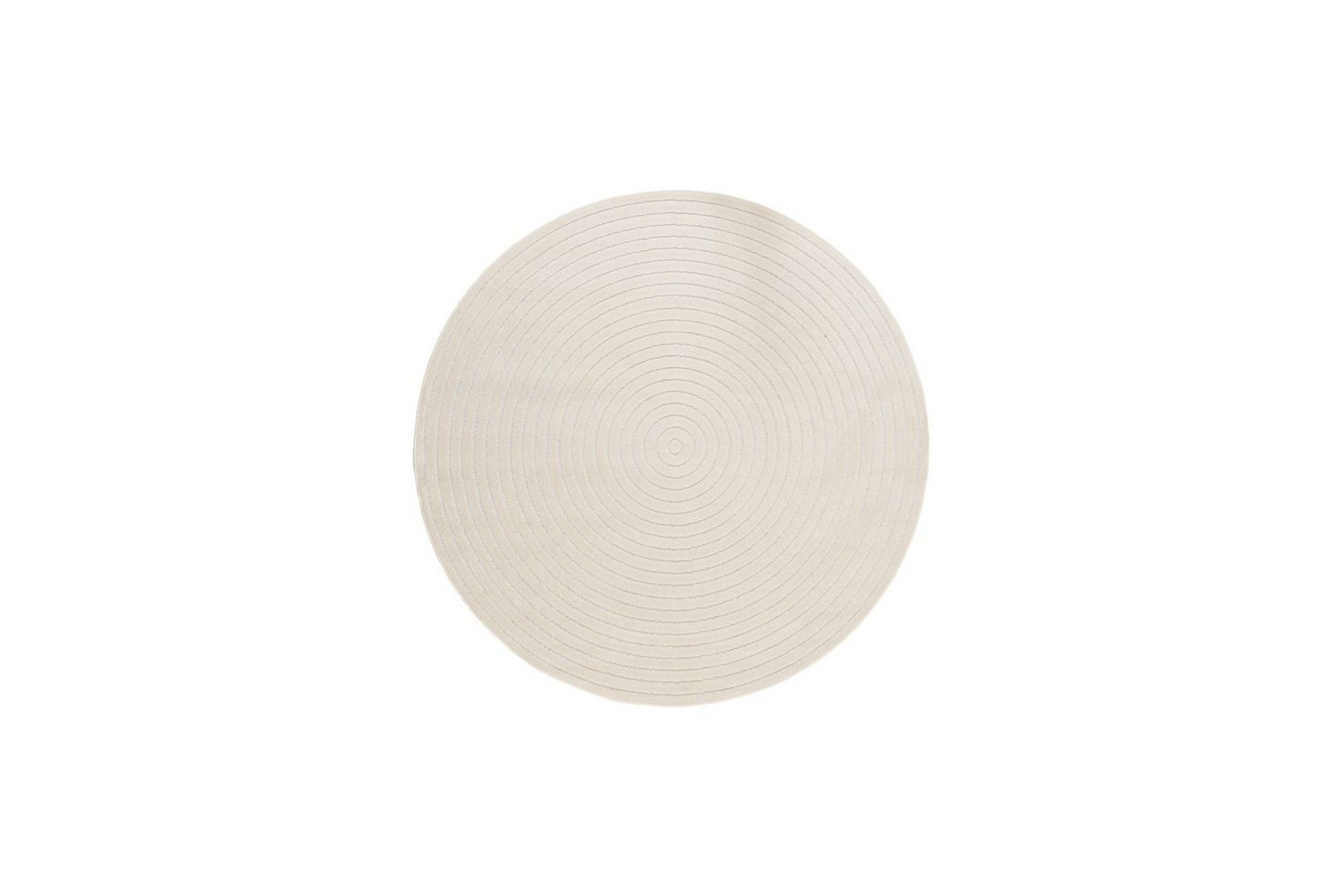 Wiltonmatta Hawaii Circle 240x240 cm, Creme - 240x240 cm, Creme
