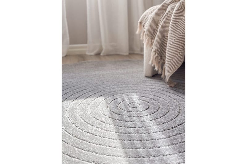 Wiltonmatta Hawaii Circle 240x240 cm, Grå - 240x240 cm, Grå - Textil & mattor - Matta - Utomhusmatta