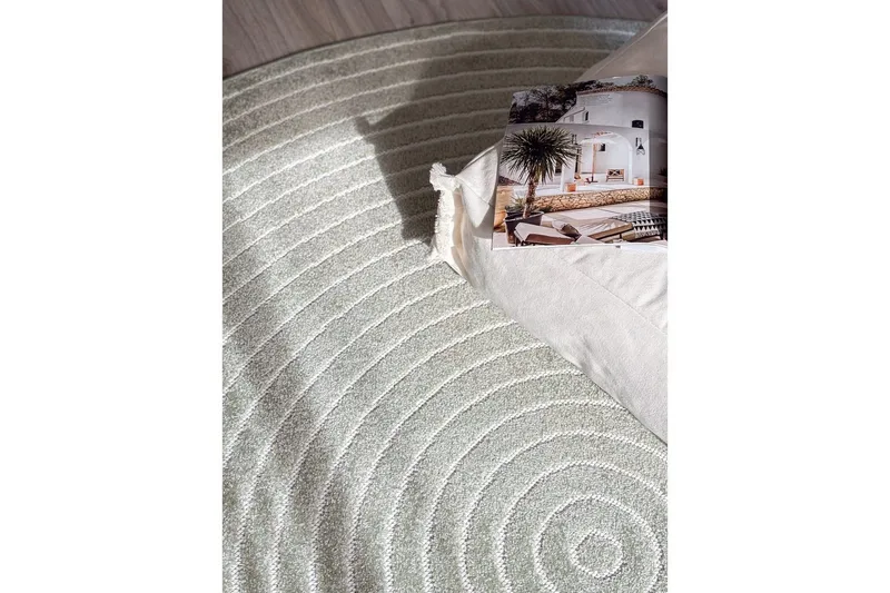 Wiltonmatta Hawaii Circle 240x240 cm, Grön - 240x240 cm, Grön - Textil & mattor - Matta - Utomhusmatta