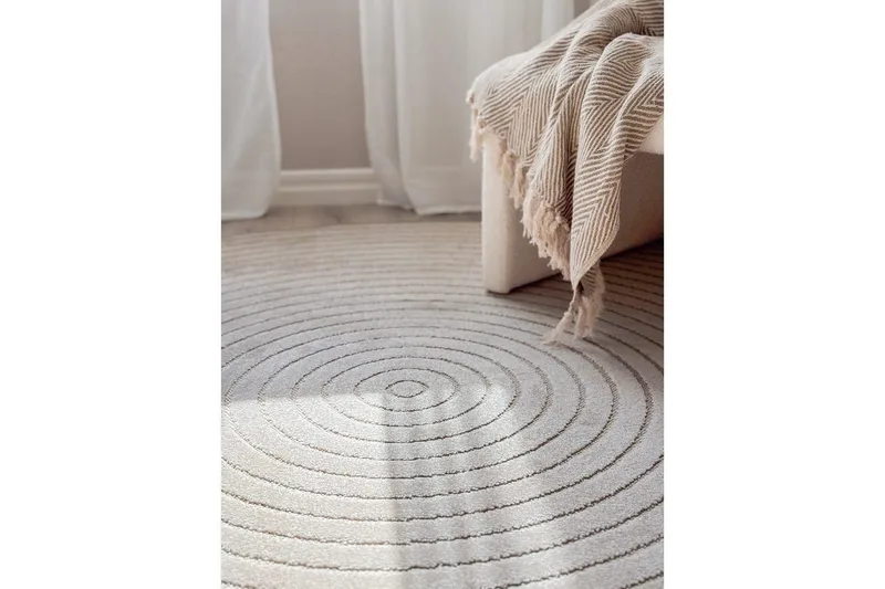 Wiltonmatta Hawaii Circle 240x240 cm, Linne - 240x240 cm, Linne - Textil & mattor - Matta - Utomhusmatta