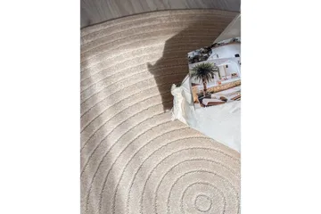 Wiltonmatta Hawaii Circle 240x240 cm, Linne - 240x240 cm, Linne - Textil & mattor - Matta - Utomhusmatta