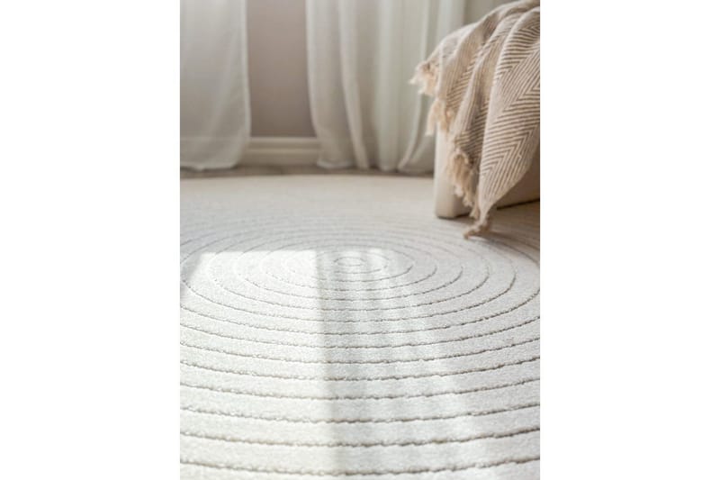 Wiltonmatta Hawaii Circle 280x280 cm, Creme - 280x280 cm, Creme - Textil & mattor - Matta - Utomhusmatta