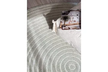 Wiltonmatta Hawaii Circle 280x280 cm, Grön - 280x280 cm, Grön - Textil & mattor - Matta - Utomhusmatta
