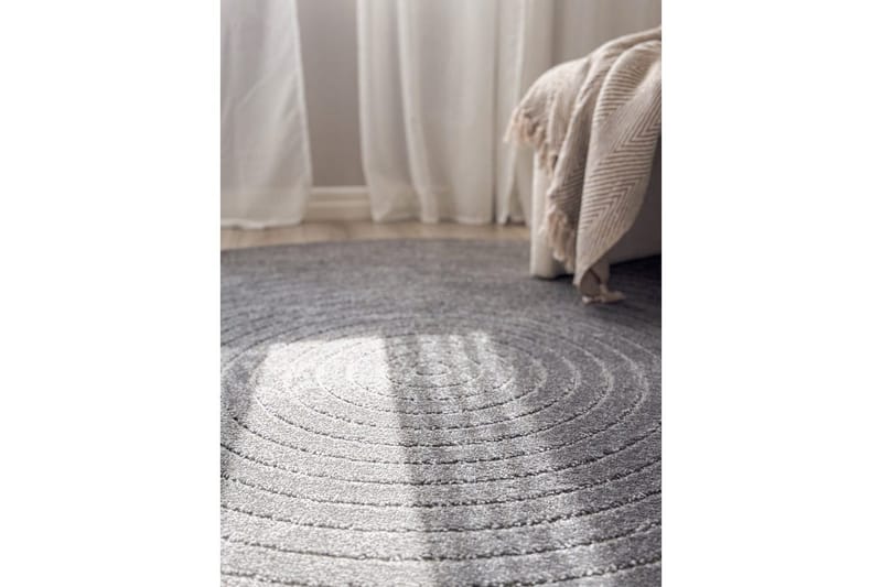 Wiltonmatta Hawaii Circle 280x280 cm, Grafit - 280x280 cm, Grafit - Textil & mattor - Matta - Utomhusmatta