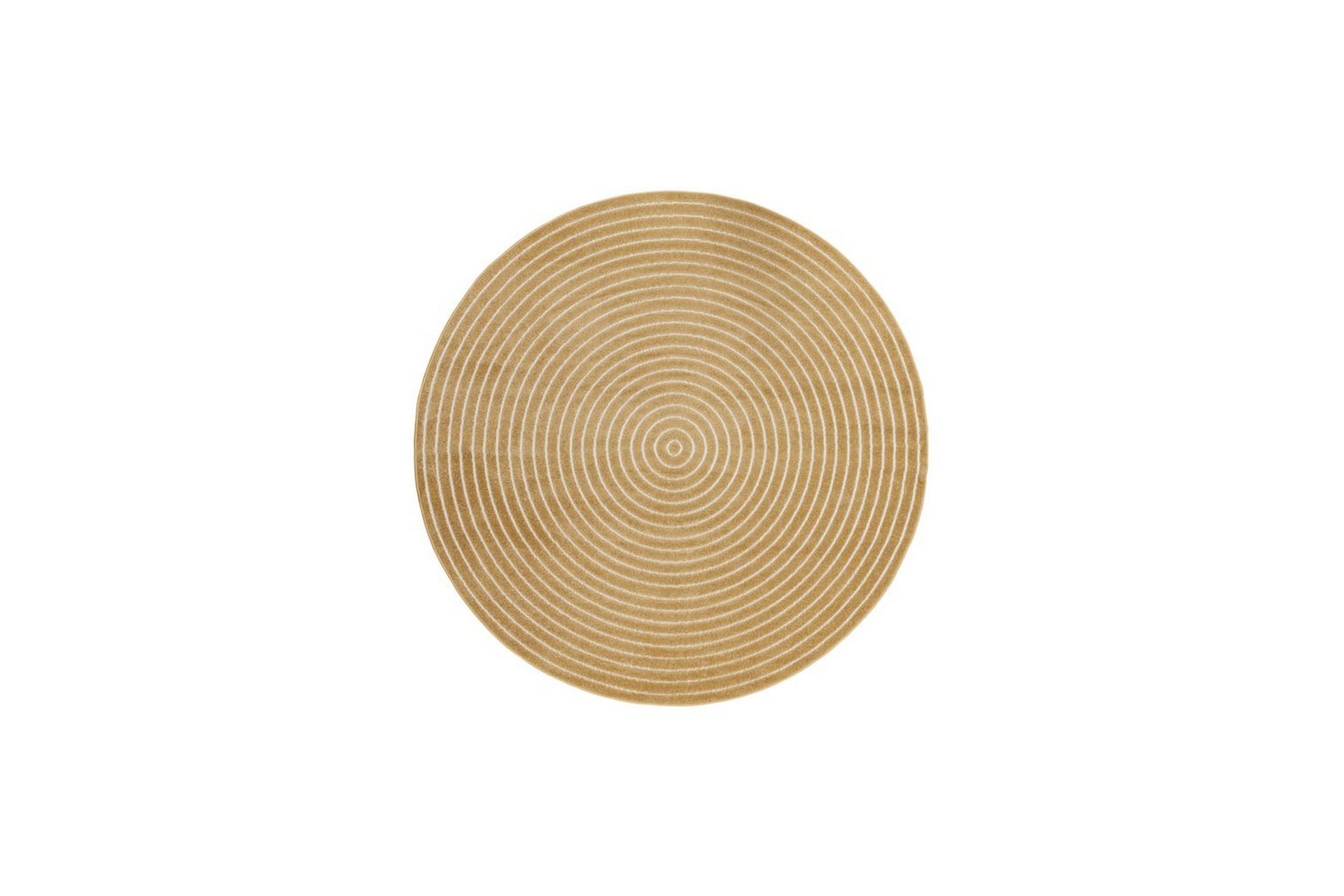Wiltonmatta Hawaii Circle 280x280 cm, Gul - 280x280 cm, Gul