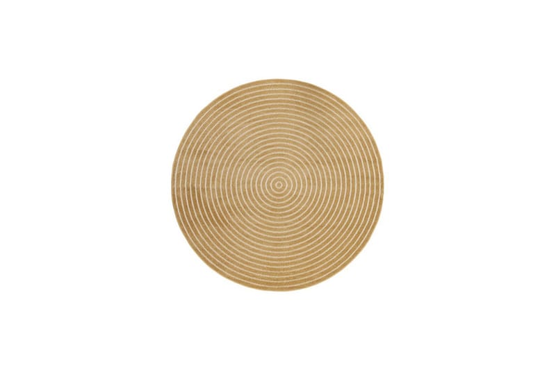 Wiltonmatta Hawaii Circle 280x280 cm, Gul - 280x280 cm, Gul - Textil & mattor - Matta - Utomhusmatta