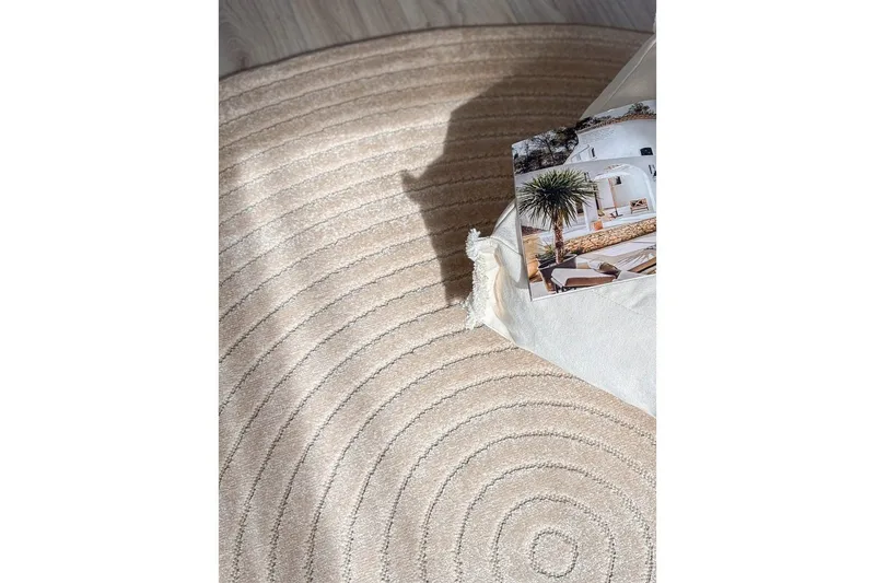 Wiltonmatta Hawaii Circle 280x280 cm, Linne - 280x280 cm, Linne - Textil & mattor - Matta - Utomhusmatta