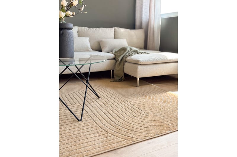Wiltonmatta Hawaii Shape 160x230 cm, Gul - 160x230 cm, Gul - Textil & mattor - Matta - Utomhusmatta