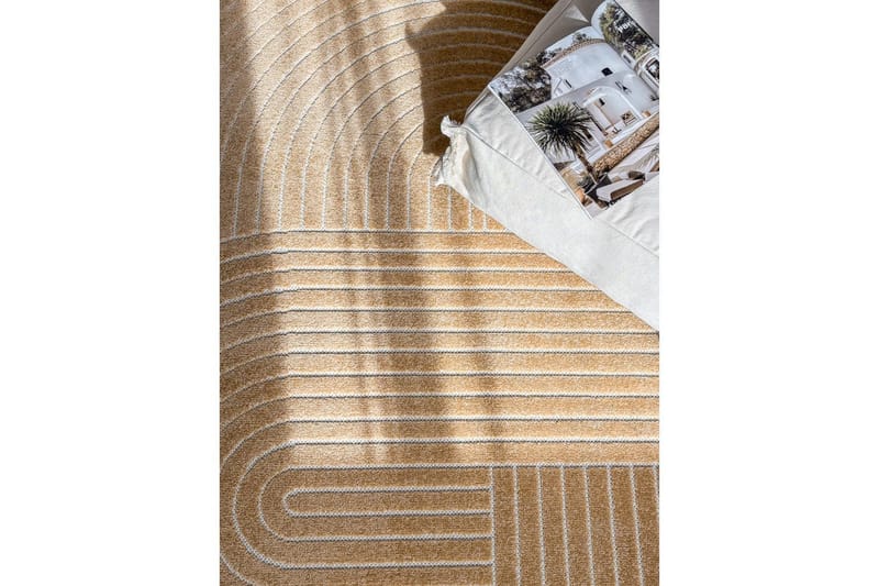 Wiltonmatta Hawaii Shape 200x200 cm, Gul - 200x200 cm, Gul - Textil & mattor - Matta - Utomhusmatta