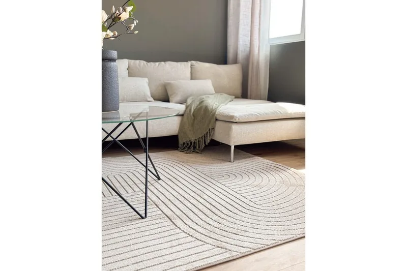 Wiltonmatta Hawaii Shape 200x200 cm, Linne - 200x200 cm, Linne - Textil & mattor - Matta - Utomhusmatta