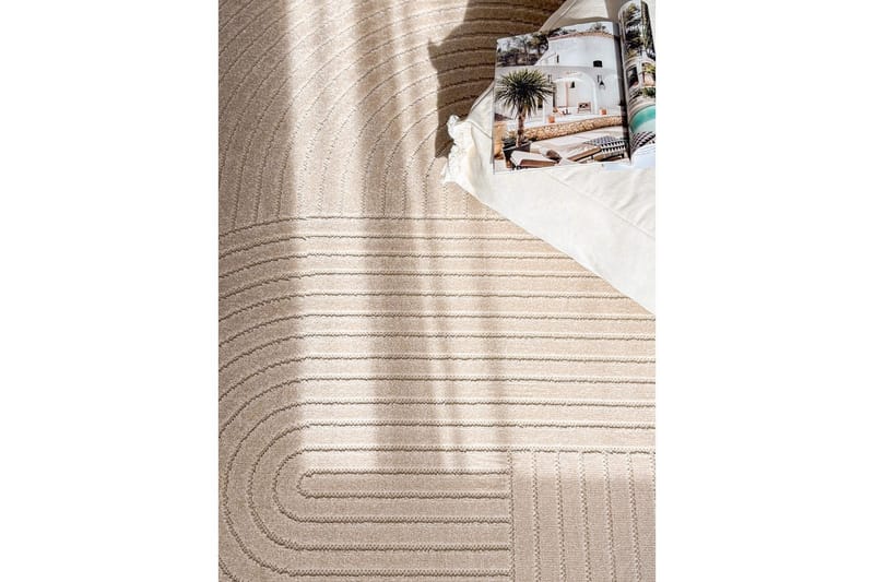Wiltonmatta Hawaii Shape 200x200 cm, Linne - 200x200 cm, Linne - Textil & mattor - Matta - Utomhusmatta