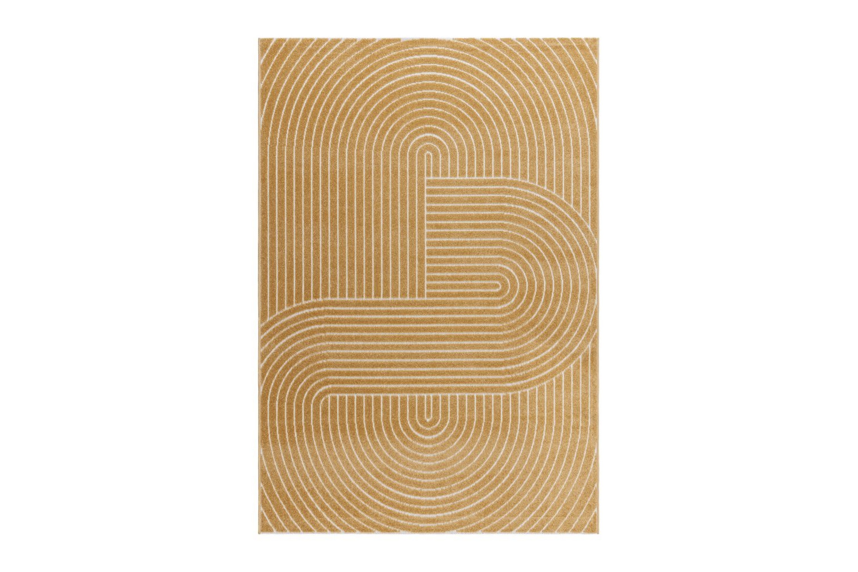 wiltonmatta hawaii shape 200x290 cm, gul - 200x290 cm, gul