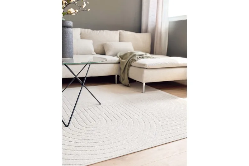Wiltonmatta Hawaii Shape 240x240 cm, Creme - 240x240 cm, Creme - Textil & mattor - Matta - Utomhusmatta