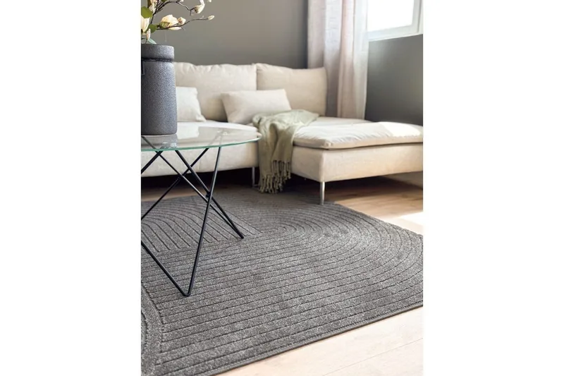 Wiltonmatta Hawaii Shape 240x240 cm, Grafit - 240x240 cm, Grafit - Textil & mattor - Matta - Utomhusmatta