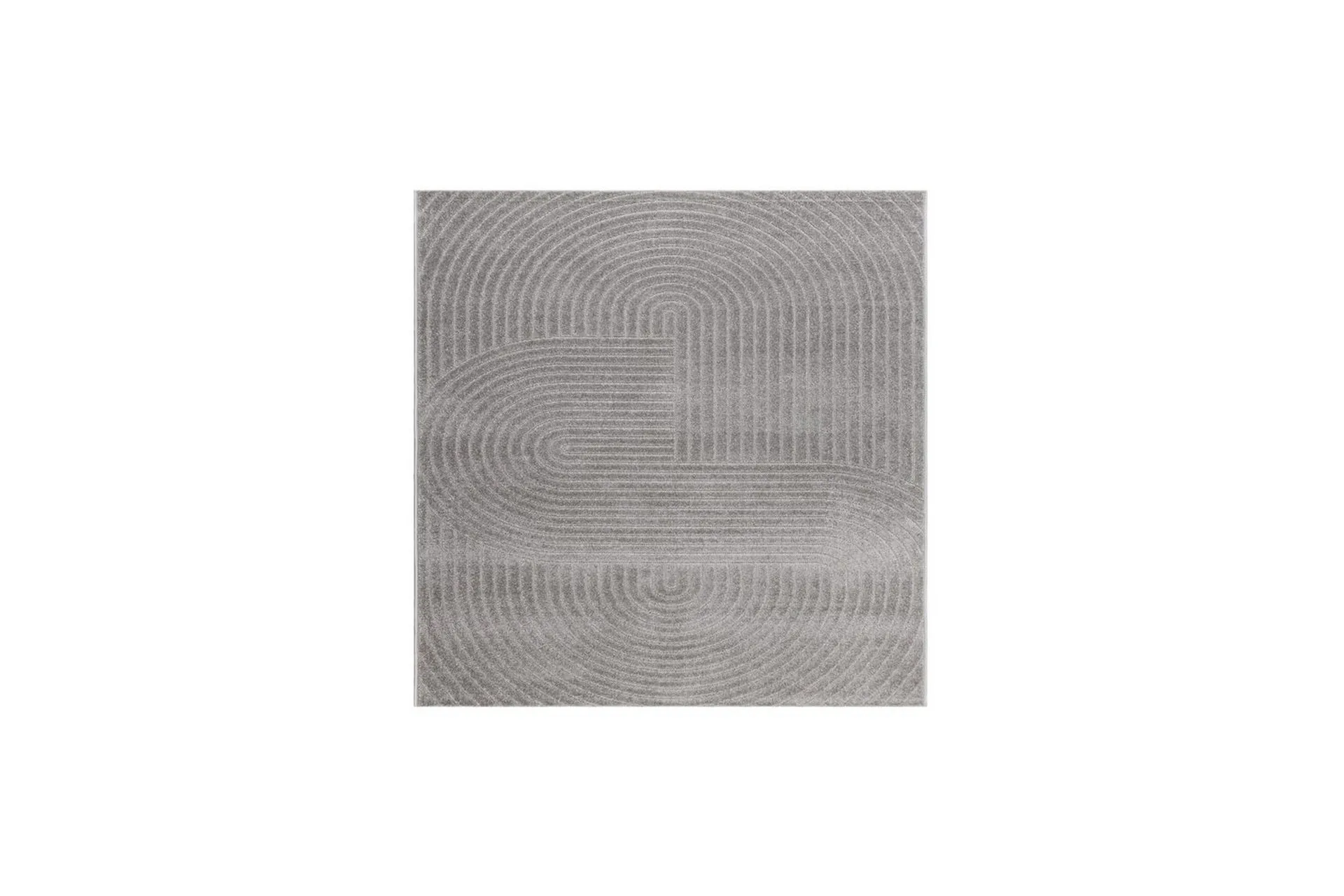 Wiltonmatta Hawaii Shape 240x240 cm, Grå - 240x240 cm, Grå