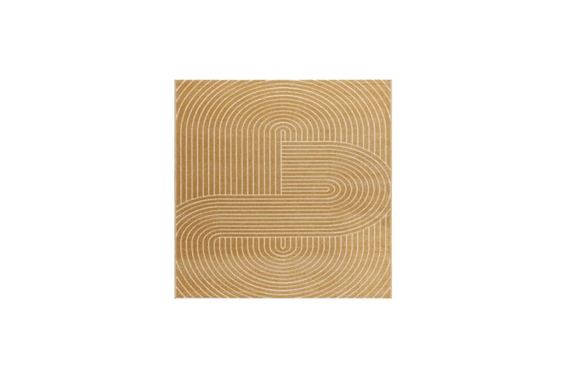 Wiltonmatta Hawaii Shape 240x240 cm, Gul - 240x240 cm, Gul - Textil & mattor - Matta - Utomhusmatta