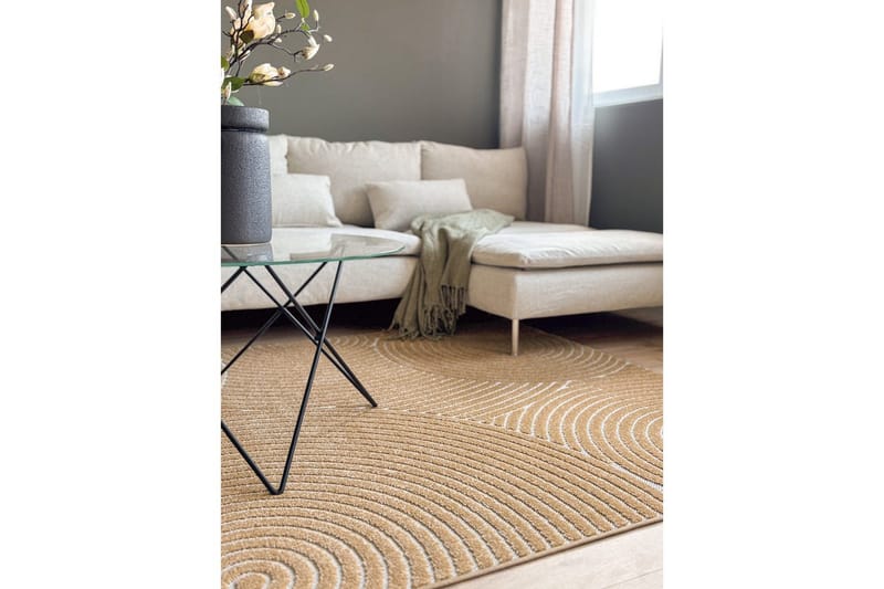 Wiltonmatta Hawaii Trend 200x200 cm, Gul - 200x200 cm, Gul - Textil & mattor - Matta - Utomhusmatta