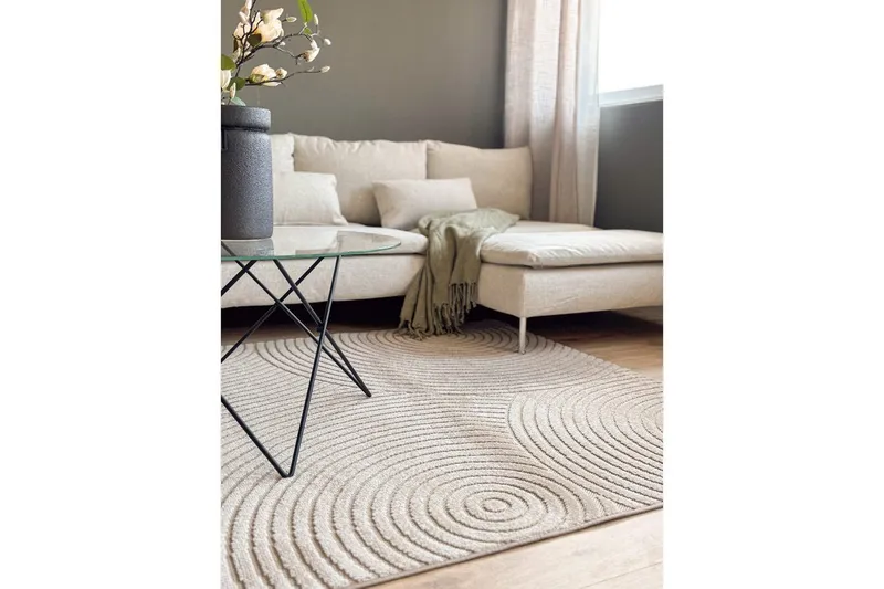 Wiltonmatta Hawaii Trend 200x200 cm, Linne - 200x200 cm, Linne - Textil & mattor - Matta - Utomhusmatta