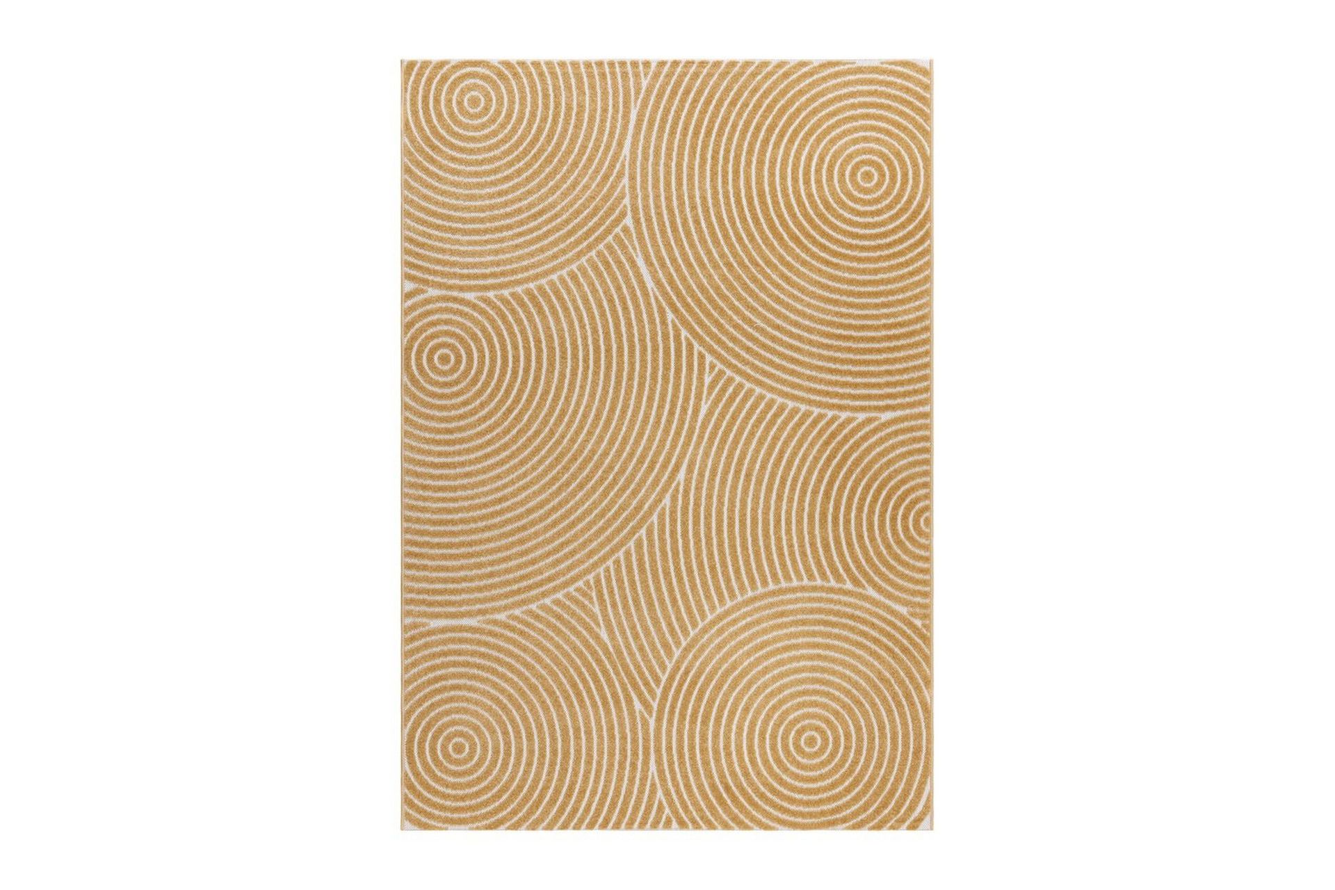 Wiltonmatta Hawaii Trend 200x290 cm, Gul - 200x290 cm, Gul