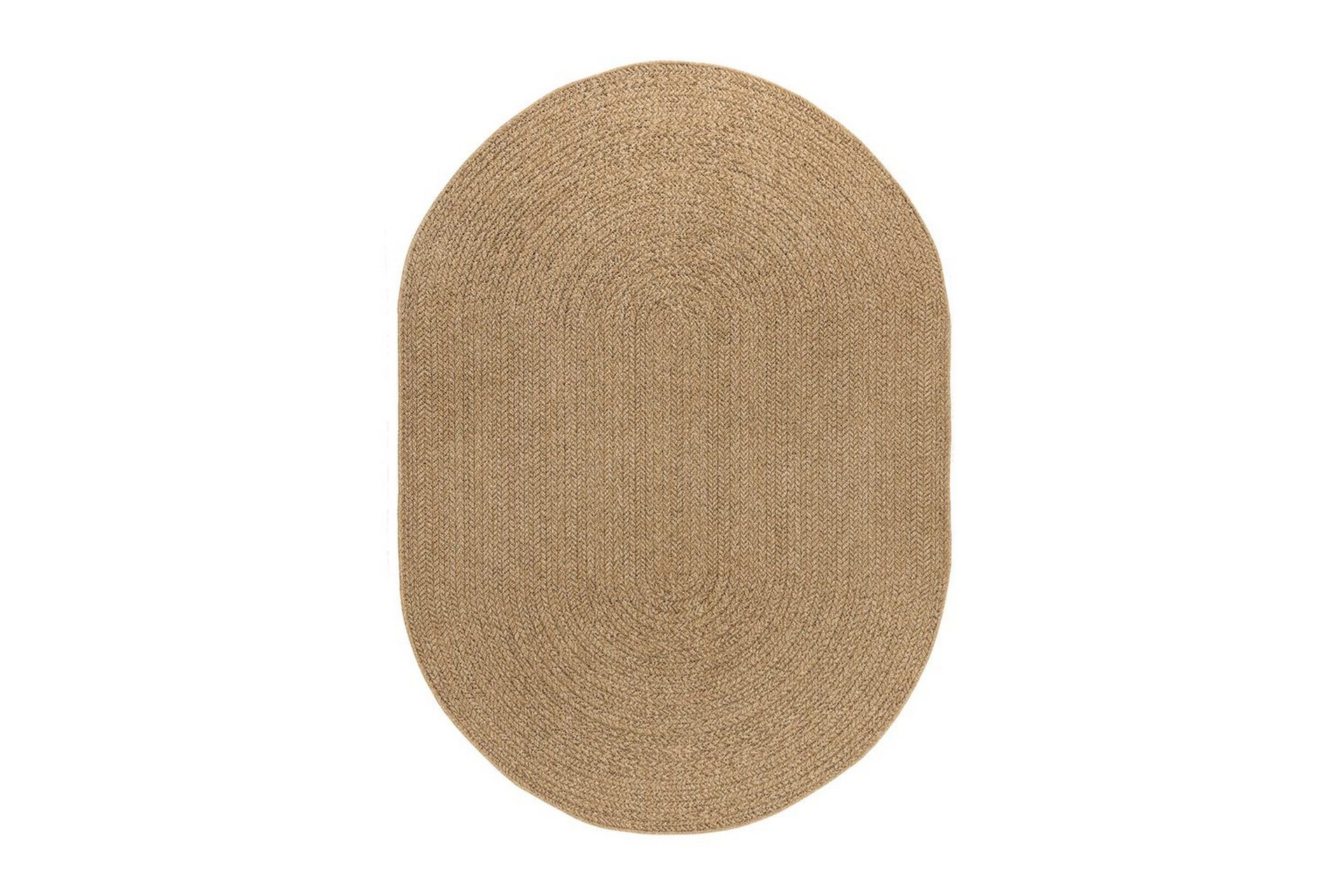 Wiltonmatta Natural Frame Oval 240x340 cm - 240x340 cm