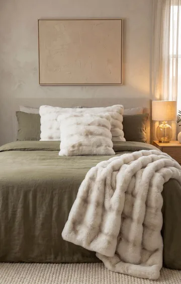 Pläd Åre 150x220 cm - Beige - Textil & mattor - Filt & pläd