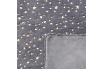 Pläd Alazeya Grå/guld, 130x180 cm - Grå/guld, 130x180 cm - Textil & mattor - Filt & pläd