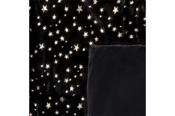 Pläd Alazeya Svart/guld, 130x180 cm - Svart/guld, 130x180 cm - Textil & mattor - Filt & pläd