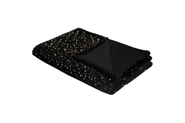 Pläd Alazeya Svart/guld, 130x180 cm - Svart/guld, 130x180 cm - Textil & mattor - Filt & pläd