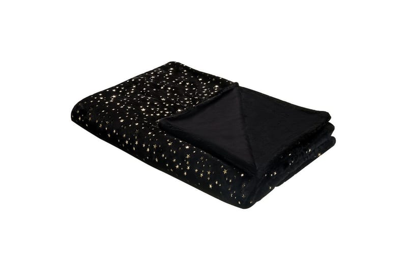 Pläd Alazeya Svart/guld, 130x180 cm - Svart/guld, 130x180 cm - Textil & mattor - Filt & pläd