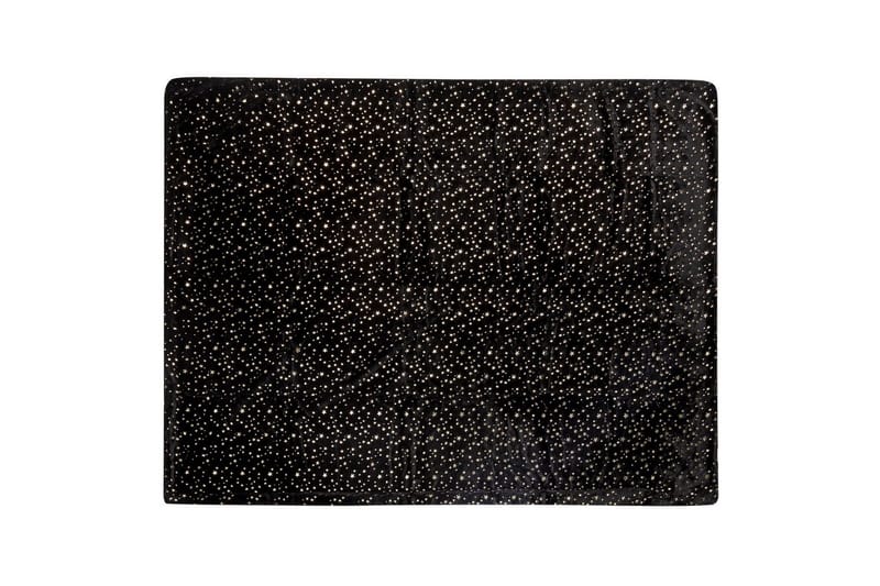 Pläd Alazeya Svart/guld, 130x180 cm - Svart/guld, 130x180 cm - Textil & mattor - Filt & pläd