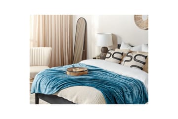 Pläd Bayburt Blå, 200x220 cm - Blå, 200x220 cm - Textil & mattor - Filt & pläd